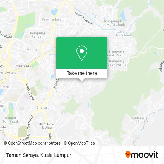 Taman Seraya map