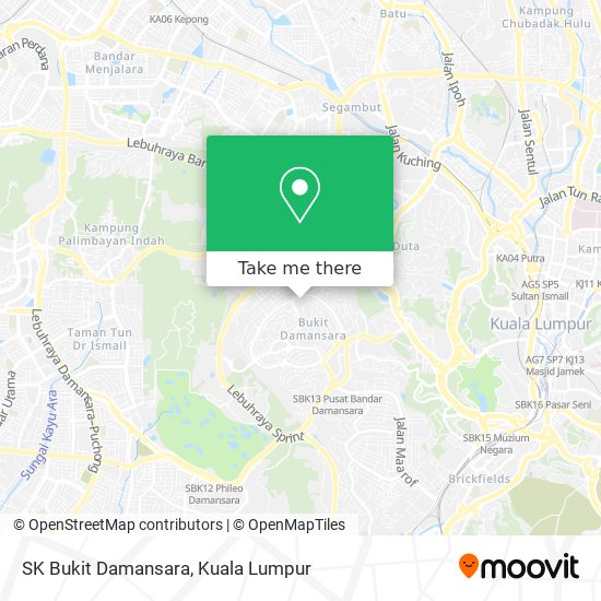 SK Bukit Damansara map