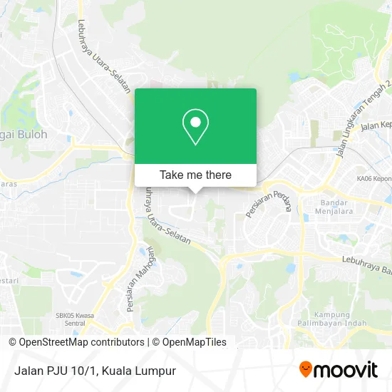 Jalan PJU 10/1 map