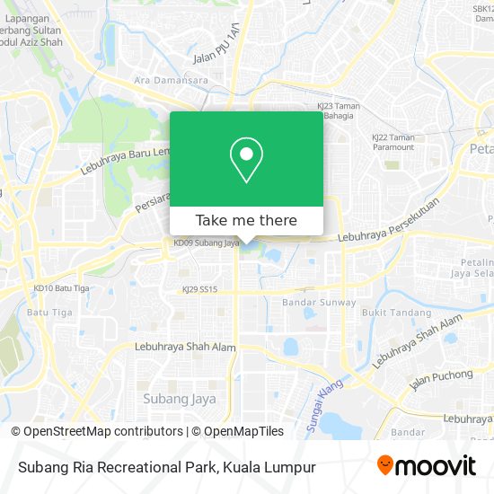 Peta Subang Ria Recreational Park