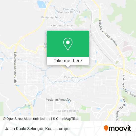 Jalan Kuala Selangor map