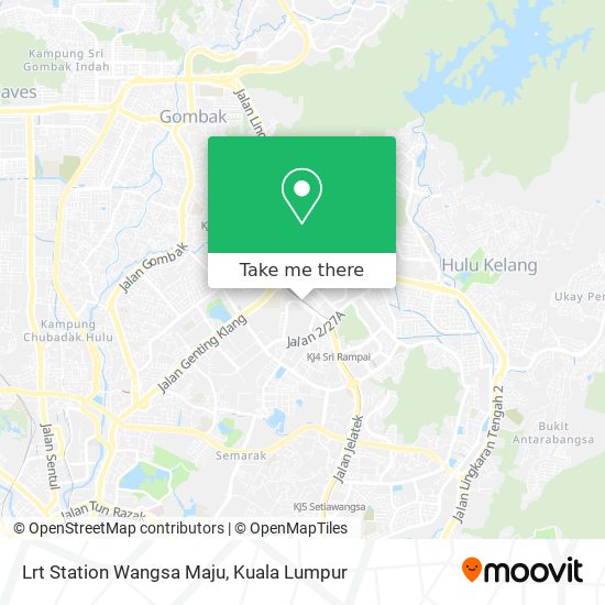 Lrt Station Wangsa Maju map