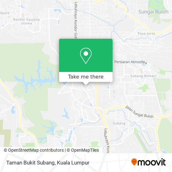 Peta Taman Bukit Subang