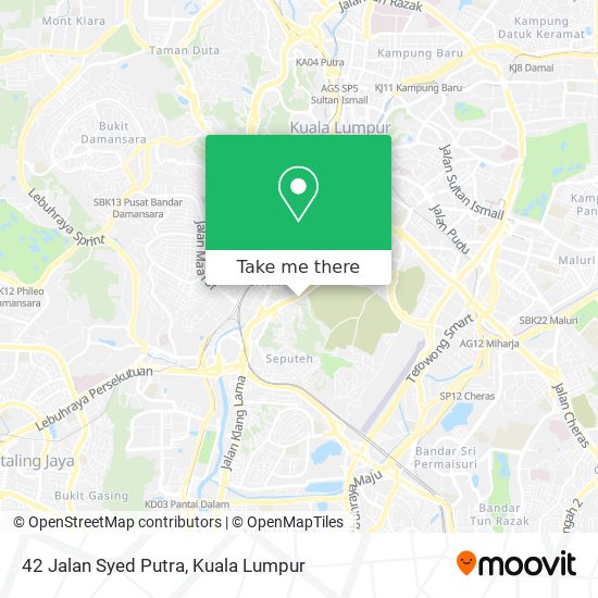 Peta 42 Jalan Syed Putra