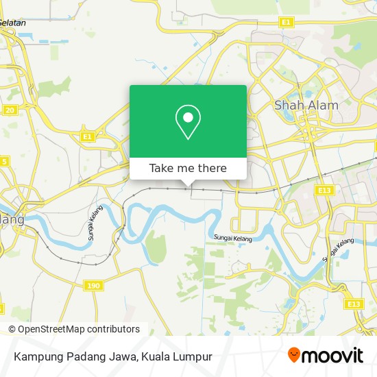 Kampung Padang Jawa map