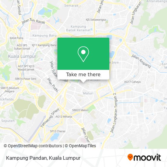 Kampung Pandan map