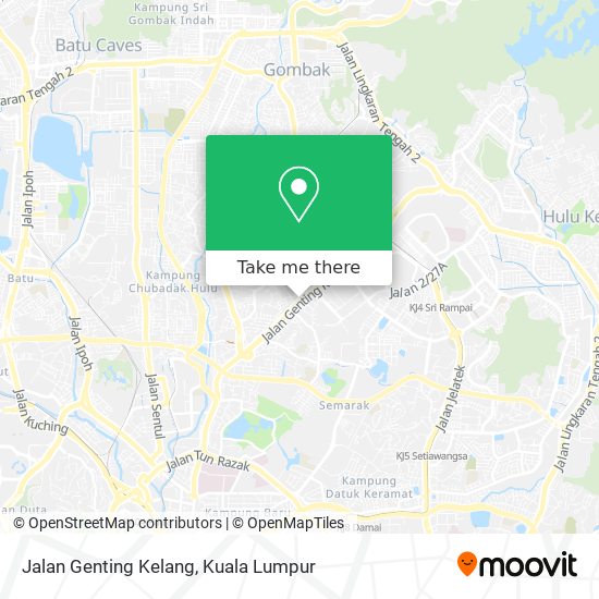 Jalan Genting Kelang map