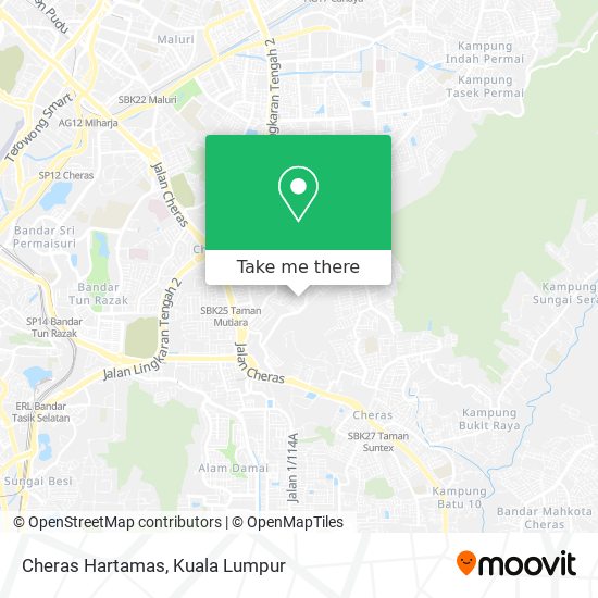 Cheras Hartamas map