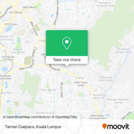 Taman Cuepacs map