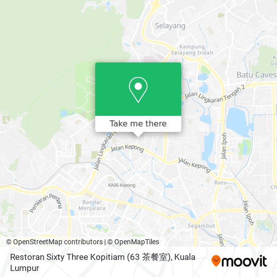Peta Restoran Sixty Three Kopitiam (63 茶餐室)