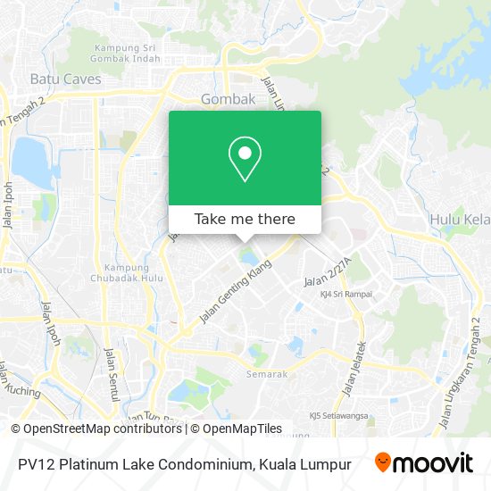 PV12 Platinum Lake Condominium map