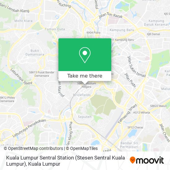 Kuala Lumpur Sentral Station map
