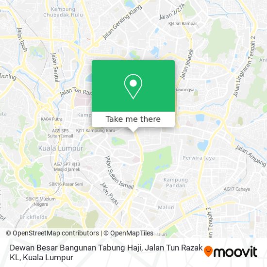 Dewan Besar Bangunan Tabung Haji, Jalan Tun Razak KL map