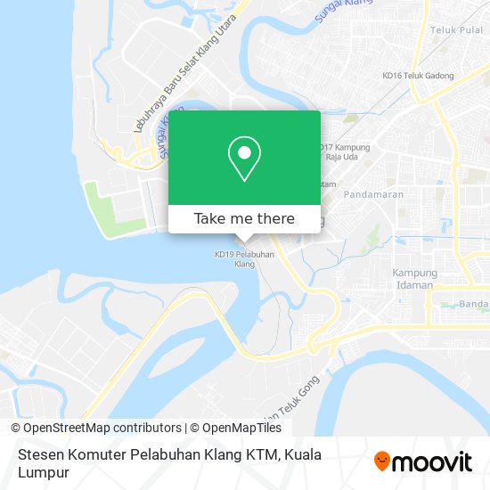 Peta Stesen Komuter Pelabuhan Klang KTM