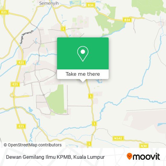 Dewan Gemilang Ilmu KPMB map