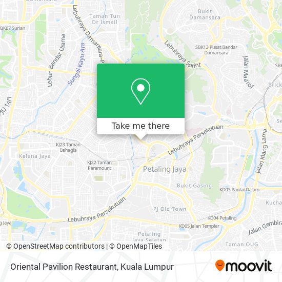 Oriental Pavilion Restaurant map