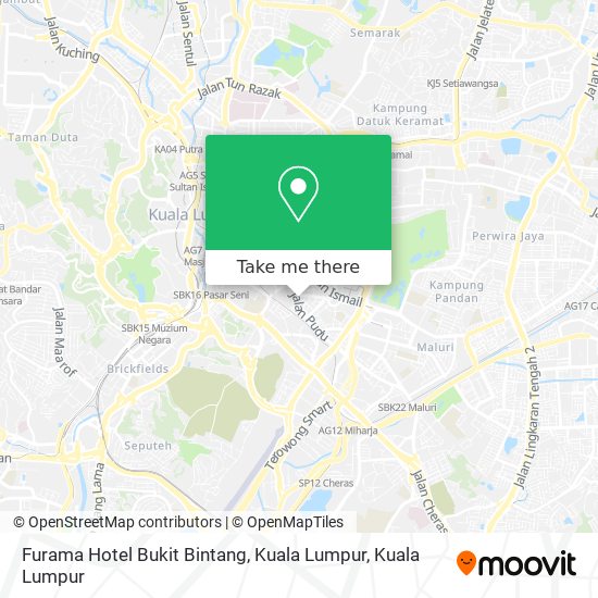 Furama Hotel Bukit Bintang, Kuala Lumpur map