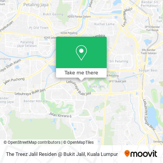 The Treez Jalil Residen @ Bukit Jalil map