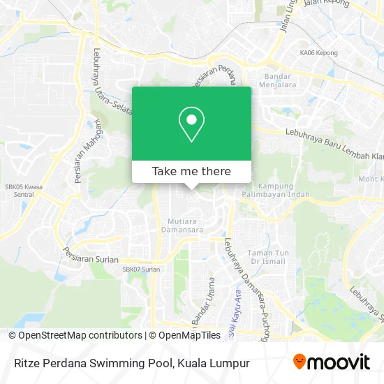 Ritze Perdana Swimming Pool map
