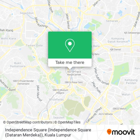Peta Independence Square (Independence Square (Dataran Merdeka))