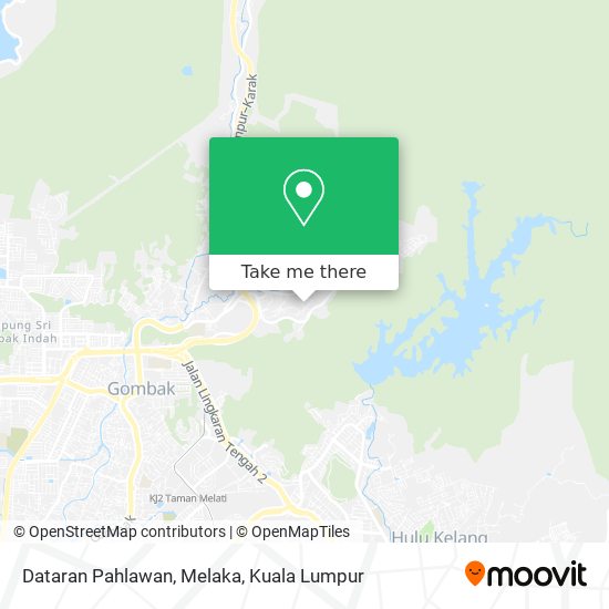 Dataran Pahlawan, Melaka map