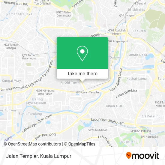 Peta Jalan Templer
