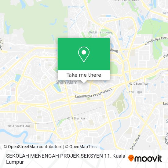 Peta SEKOLAH MENENGAH PROJEK SEKSYEN 11