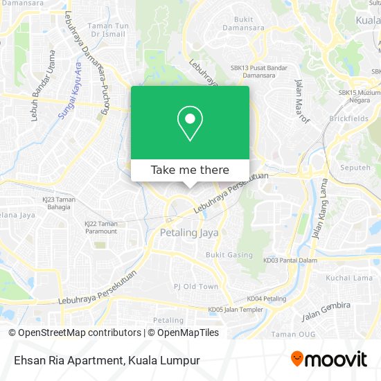 Ehsan Ria Apartment map