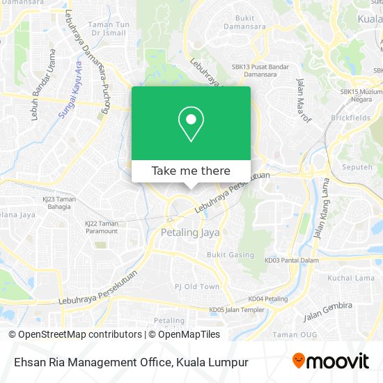 Ehsan Ria Management Office map