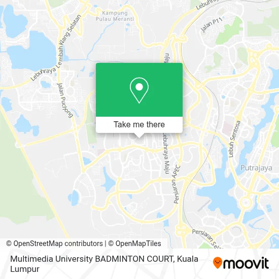 Multimedia University BADMINTON COURT map