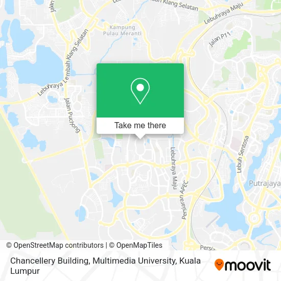 Chancellery Building, Multimedia University map