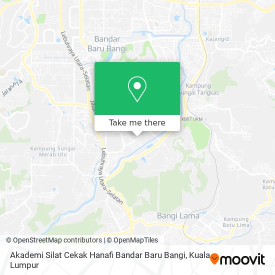 Akademi Silat Cekak Hanafi Bandar Baru Bangi map