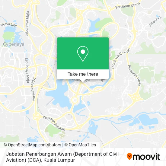 Peta Jabatan Penerbangan Awam (Department of Civil Aviation) (DCA)