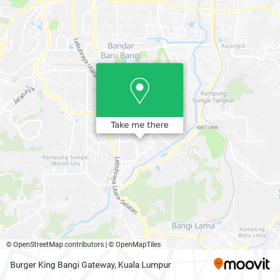 Burger King Bangi Gateway map