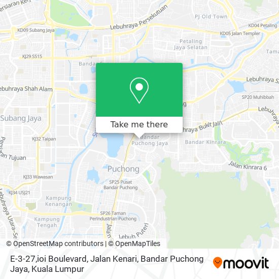 Peta E-3-27,ioi Boulevard, Jalan Kenari, Bandar Puchong Jaya