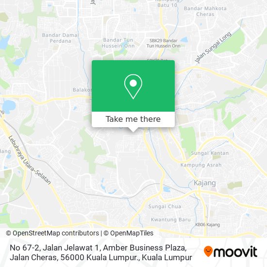 No 67-2, Jalan Jelawat 1, Amber Business Plaza, Jalan Cheras, 56000 Kuala Lumpur. map