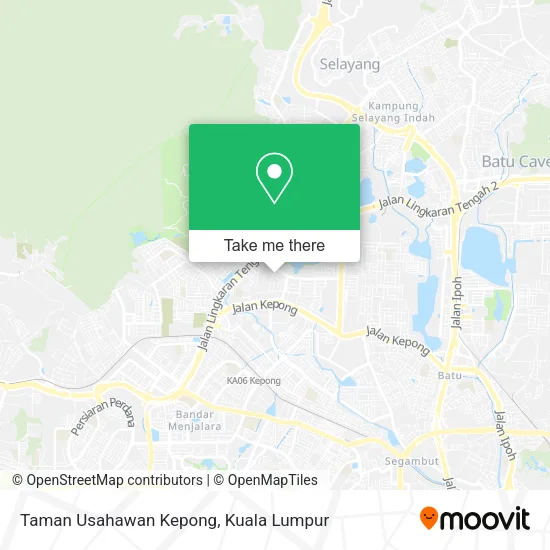 Taman Usahawan Kepong map
