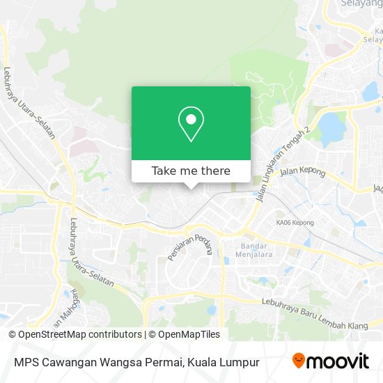 Peta MPS Cawangan Wangsa Permai