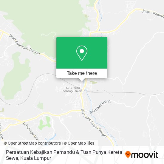 Persatuan Kebajikan Pemandu & Tuan Punya Kereta Sewa map