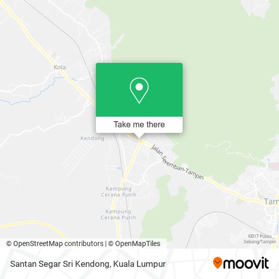 Santan Segar Sri Kendong map