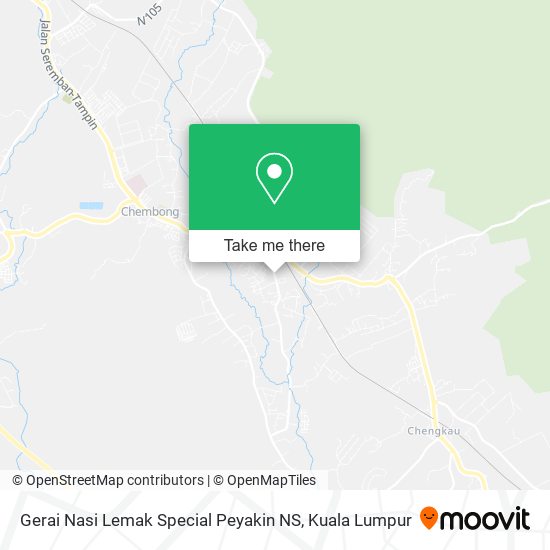 Gerai Nasi Lemak Special Peyakin NS map