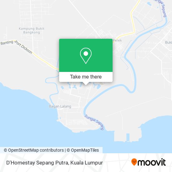 Peta D'Homestay Sepang Putra