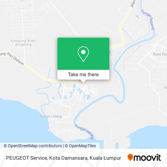 PEUGEOT Service, Kota Damansara map