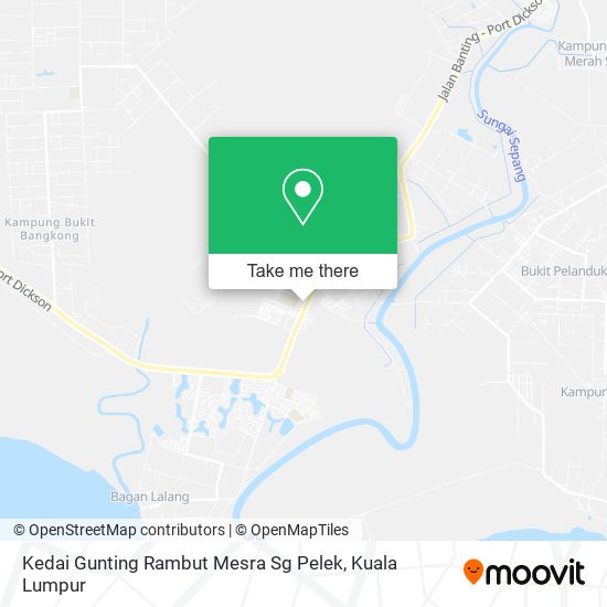 Peta Kedai Gunting Rambut Mesra Sg Pelek