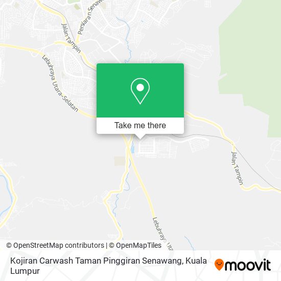 Kojiran Carwash Taman Pinggiran Senawang map