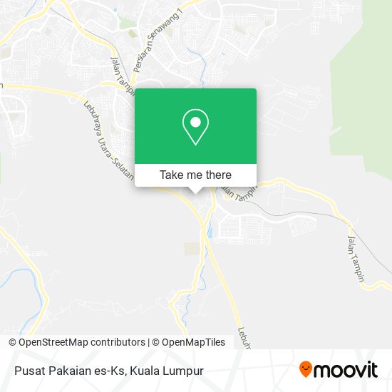 Pusat Pakaian es-Ks map