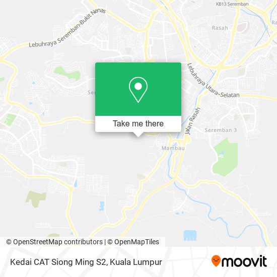 Peta Kedai CAT Siong Ming S2