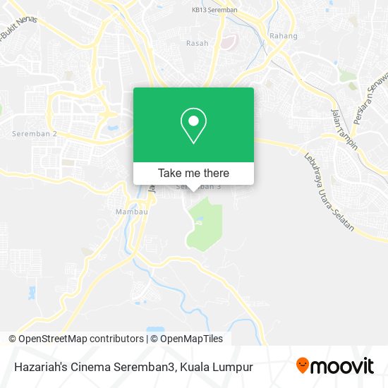 Hazariah's Cinema Seremban3 map