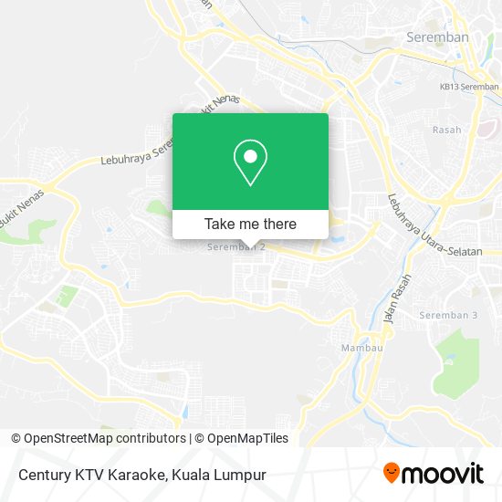 Century KTV Karaoke map