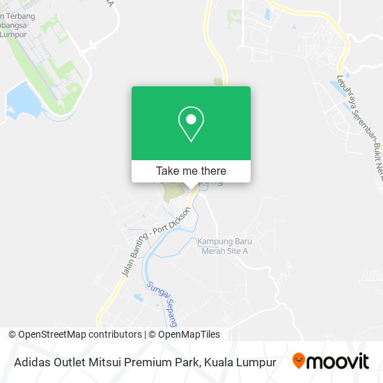 Adidas Outlet Mitsui Premium Park map